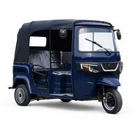 Modèle de véhicule de transport Tuk-tuk Rickshaw, tricycle électrique, moto, voiture à carrosserie ouverte pour passagers