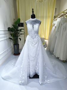 S0503n Nieuwe Elegante Cross Border Zeemeermin Stijl Mouwen Afneembaar <span class=keywords><strong>2</strong></span> Wear Bruid Of Prom Trouwjurk - Product Image 2