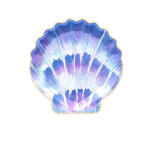Ensemble de vaisselle de fête sirène DAMAI, bleu et violet, assiettes en papier, gobelets, serviettes, décorations d'anniversaire - Product Image 6