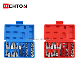 34 piezas 3/8 herramienta de mano mate impacto <span class=keywords><strong>Torx</strong></span> tornillo E juego de brocas - Product Image 4