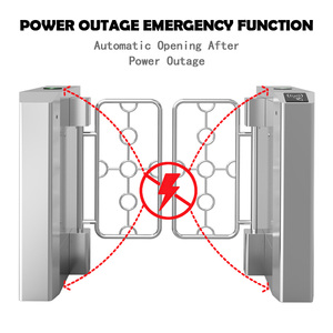 Controllo di accesso della porta dell'oscillazione di sicurezza Anti-salita con il tornello della carta e del fronte per l'accesso della costruzione - Product Image 3