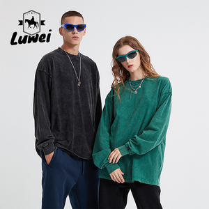 เสื้อสเวตเตอร์ผ้าฝ้ายมีฮู้ดสำหรับผู้ชายเสื้อสเวตเตอร์ถักแขนยาวแบบลำลองหนา250g ลายพื้นฤดูใบไม้ร่วงปรับแต่งโลโก้ได้ตามต้องการ - Product Image 2