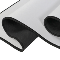 Tapis de souris de jeu personnalisé, grand tapis de souris blanc pour impression par sublimation avec bords cousus, base en caoutchouc antidérapante pour usage au bureau et à domicile