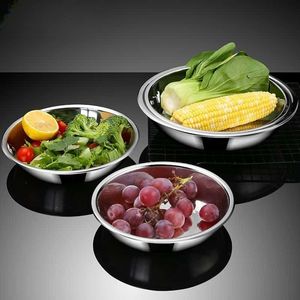 ถาดนึ่งสแตนเลสทรงกลมหนาขึ้น ลึกขึ้น เกรดอาหาร สำหรับเสิร์ฟอาหารในครัว อุปกรณ์ทำเค้ก - Product Image 2