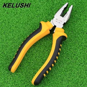 High Quality Hand Hardware Tools Pliers Wire cutter 6" Nonslip Plastic Coated Grips Wire Cutting Fiber Pincer Pliers