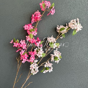 Flores Artificiales Jinxi Malus Spectabilis de Seda Impresas en 3D para Decoración de Bodas y Hogar - Product Image 3