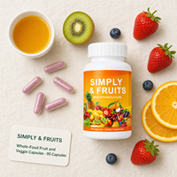 Capsules de fruits et légumes entiers OEM, soutien immunitaire naturel, croissance des cheveux, éclaircissement de la peau, complément alimentaire pour la santé digestive