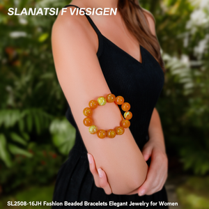 SL2508-16JH สร้อยข้อมือประดับลูกปัดแฟชั่น เครื่องประดับหรูหราสำหรับผู้หญิง - Product Image 3