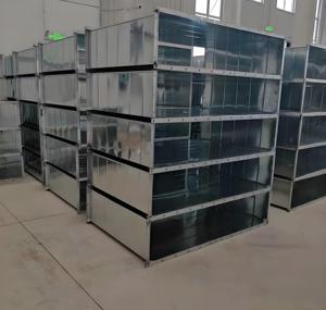 Tuyau de ventilation en fer galvanisé pour climatisation centrale, ventilation de garage, tuyau d'évacuation, plaque en fer angulaire, découpe et pliage de conduits GS SASO - Product Image 6