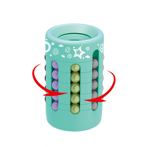 Venta caliente 2 en 1 portalápices creativo giratorio Bean Spinner Fidget juguete alivio del estrés juguetes Cubo de <span class=keywords><strong>rompecabezas</strong></span> mágico - Product Image 4
