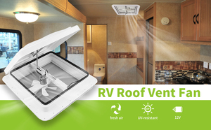 Ventilador de ventilación de techo para autocaravana, accesorio mejorado de 14 pulgadas con Control remoto, 12V, accesorios para remolque - Product Image 4