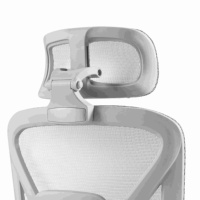 Chaise de bureau ergonomique robuste en maille avec base métallique, support lombaire réglable, appui-tête, pivotante, pour ordinateur, capacité 200 kg