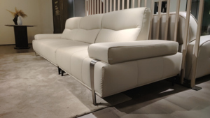 Ontworpen Voor Het Leven Italiaans Minimalisme: Sofa In Premium Lederen Eigentijdse Sectionele Bank <span class=keywords><strong>3</strong></span> Stoelen Met Functies - Product Image 3