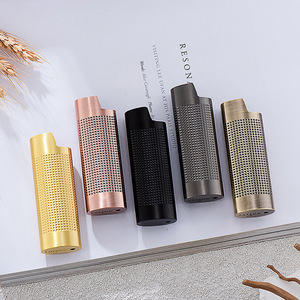 Étui à briquet en métal de qualité supérieure avec logo personnalisé Jiaxin, accessoires pour fumeurs, porte-briquet, étui classique durable pour <span class=keywords><strong>briquets</strong></span> J6 - Product Image 3