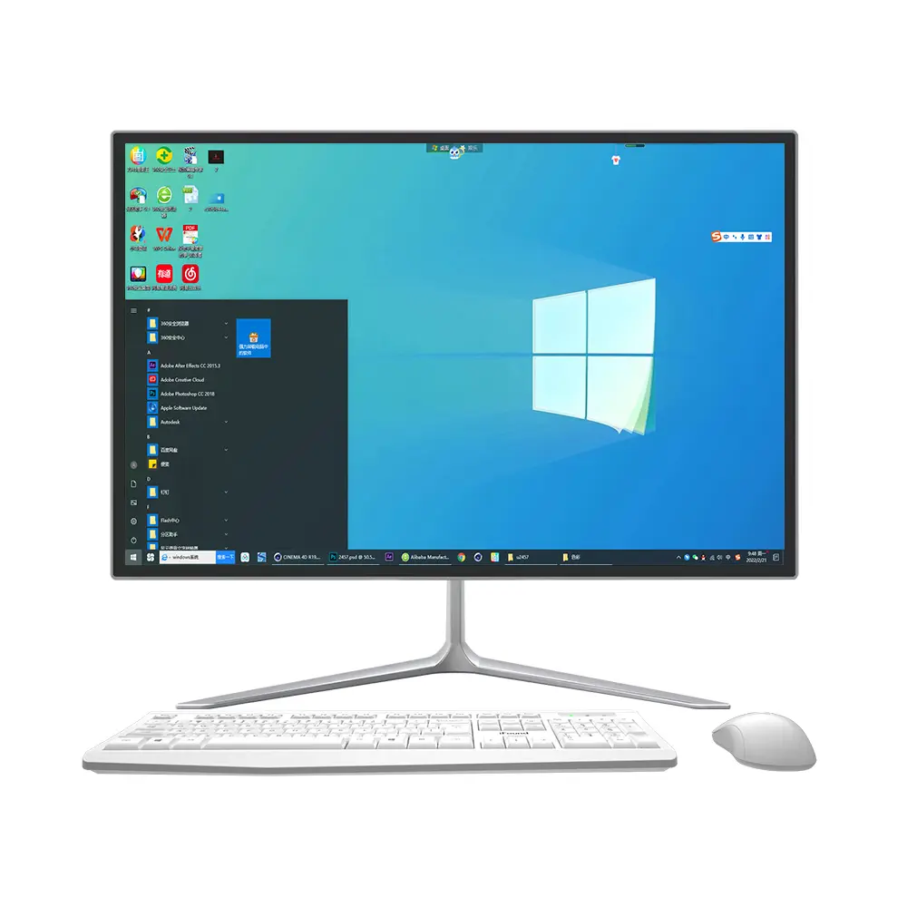 High Quality Pc Desktop And Computers 23.8 Inch All In One Pc Support Wifi And Bt 1080p Pc Gaming I3 I5 I7 I9