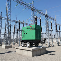 Générateur diesel 30 kVA 40 kVA 50 kVA 60 kVA 100 kVA 150 kVA 200 kVA 250 kVA avec groupe électrogène diesel silencieux mobile sur remorque Cummins