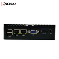 Computadora industrial sin ventilador de alta confiabilidad Intel CPU DDR3 RAM SSD Dual LAN Rich IO HD Salidas Compacto Diseño fuerte Mini Pc