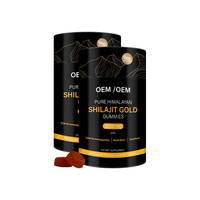 LIFEWORTH Boost Stamina Premium Ashwagandha Shilajit Gummies Gold pour hommes et femmes