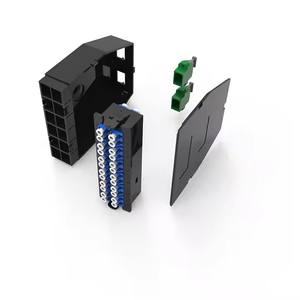 LC/UPC Adaptador cuádruple Multimodo OM4 Módulo de fibra óptica 12/24 Core Erika Violet Fanout Cable 1U Altura para equipo de fibra óptica - Product Image 6