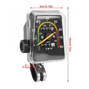 Timeless Analog Bike Meter: Waterproof Mechanical <strong>Speedometer</strong> with Stopwatch for Classic Bicycles - Product Image 4