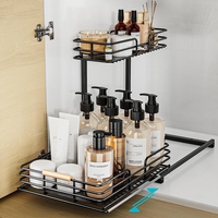 Nouvelle mode étagère à épices coulissante armoires de cuisine panier accessoires organisateur tiroirs d'angle étagère