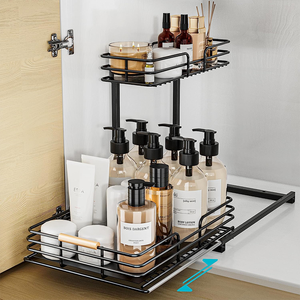 Nouvelle mode étagère à épices coulissante armoires de cuisine <span class=keywords><strong>panier</strong></span> accessoires organisateur tiroirs d'angle étagère - Product Image 5