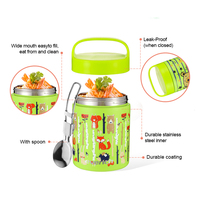 Thermos à soupe pour enfants de 800 ml pour aliments chauds, boîte isotherme sous vide avec compartiment inférieur, tasse à yaourt pour l'école des enfants