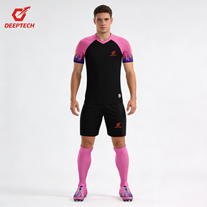 25/26 थोक पुरुष फुटबॉल जर्सी वर्दी सेट कस्टम क्लब टीम त्वरित सूखी सांस लेने योग्य फुटबॉल शर्ट किट प्रशिक्षण अमेरिका गर्म बिक्री - Product Image 3