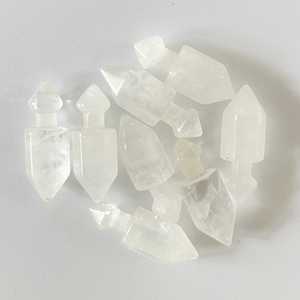Collier pendentif hexagonal en cristal de quartz 100% naturel, pierre de guérison en agate, collier en pierres précieuses, bijoux - Product Image 5