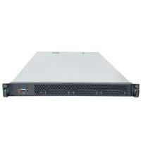Sasis Server 19 inci 1U casing rak ultra pendek 650mm catu daya dalam Motherboard ATX kecil 305*330mm