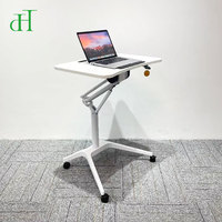 Bureau debout réglable en hauteur DIHAO, moderne, en alliage d'aluminium hydraulique, pour la maison, le bureau et l'école