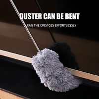 Plumeau en microfibre pour le nettoyage, plumeaux avec rallonge, mini plumeaux pour le nettoyage du bureau, de la voiture, de l'ordinateur et des fenêtres