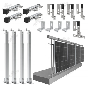 Kit solaire de balcon FarSun à angle réglable, système solaire pour balustrade de balcon - Product Image 1