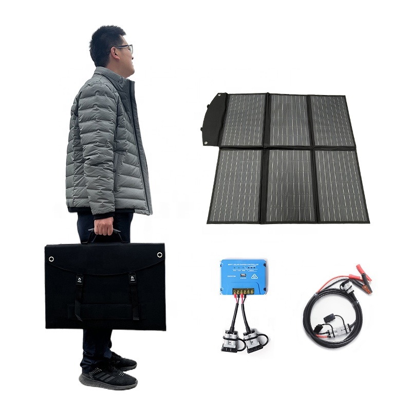 100w 120w <strong>200w</strong> 300w <strong>Portable</strong> Waterproof Foldable Monocrystalline Silicon <strong>Flexible</strong> Pvc <strong>Solar</strong> <strong>Panel</strong> with Usb Type c DC Output