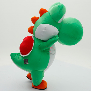 Costume gonflable Yoshi vert pour Halloween, mascotte ambulante, figurine d'<span class=keywords><strong>action</strong></span> animale de dessin animé pour cosplay - Product Image 2