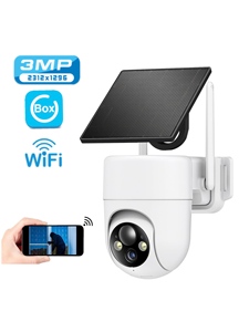 Cámara de Seguridad UBOX 2K 3MP con Visión Nocturna a Color, Cámara WiFi para Exteriores, PTZ <span class=keywords><strong>360</strong></span>°, Alarma de Movimiento, Almacenamiento en la Nube y SD - Product Image 1