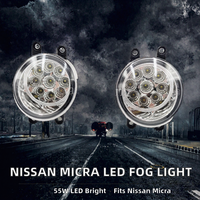 Nuevas Luces Antiniebla LED de 12V para Nissan Micra March 4 K13 Hatchback y C+C K12/March 3 K12, Interruptor de Luces Antiniebla