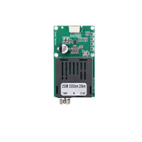 Modul Transceiver Optik TTL Udara/Tanah untuk Drone DC 5.5-26V FC RX/TX/AV/VCC/GND TTL ke Modul Serat Optik 20KM 40KM 60KM