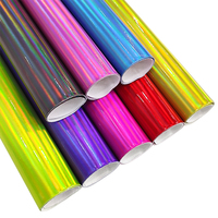 Tissu en similicuir effet miroir laser 0,7 mm, brillant iridescent, cuir synthétique PU pour la fabrication de sacs, de chaussures et d'artisanat DIY