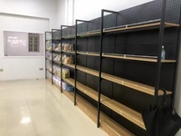 Schnell Installierbares Freistehendes Supermarkt-Gondelregal aus Edelstahl, Verstellbar, Perforiert, Leicht, 5 Regale