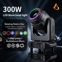 Projecteur LED mobile DMX 300W 3-en-1 Beam Spot avec motifs en verre amovibles
