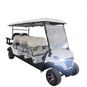 รถกอล์ฟไฟฟ้าสีขาว 8 ที่นั่ง สำหรับขับขี่ออฟโรด - Product Image 2