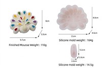 Moule à gâteau en silicone 3D professionnel en forme de paon, moule à dessert en forme d'animal très détaillé pour pâtisserie et boulangerie de luxe