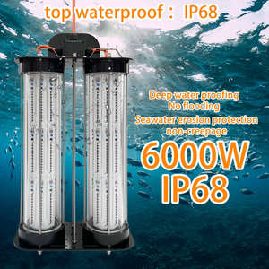 6000W luci da pesca a LED raccolta subacquea calamari seppie trawler tonno polpo coda di capelli attirare lampade per pesci marine - Product Image 4