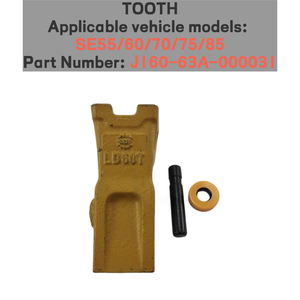Ricambi Shantui: Denti Benna per Escavatori SE55/60/70/75/85, Denti Forgiati per Rompere il Ghiaccio, Denti per Roccia J160-63A-000031 J160-63A-000051 - Product Image 5