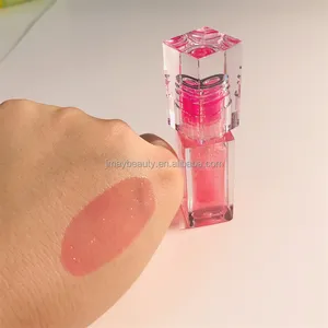 Schlussverkauf Temperaturfarbwechsel feuchtigkeitsspendendes hübsches rosa Eigenmarke PH Lipgloss individuelles Logo veganes Farbwechsel Lippenöl