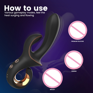 G Spot Clitoral <strong>Stimulator</strong> Rabbit Vibrator Wholesale <strong>Manufacturer</strong> 2025 New 2 In1 Double Vibration Adult Toy Dildo for Women - Product Image 4