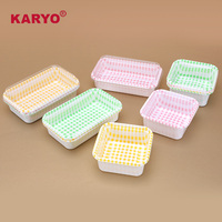 KARYO 1113/1114 Boîte à emporter en plastique jetable pour gâteau, sushi, sandwich, dessert, pique-nique en plein air, emballage