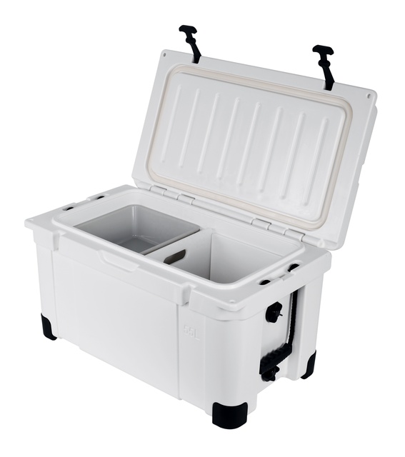 55L LLDPE Rotomolded Cooler Box with Handles Camping Coolers Coolest Ice Box for Fishing