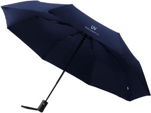 Parapluie promotionnel pliable à 3 volets, protection UV, 8 baleines, ouverture/fermeture automatique, couleur personnalisée, en nylon 190T, toutes saisons, vente en gros - Product Image 3